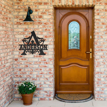 Anderson Family Monogram Metal Sign
