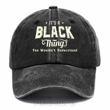 Black Thing Washed Baseball Cap