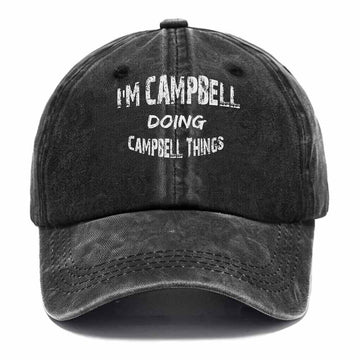Campbell Doing Campbell Things Washed Baseball Cap