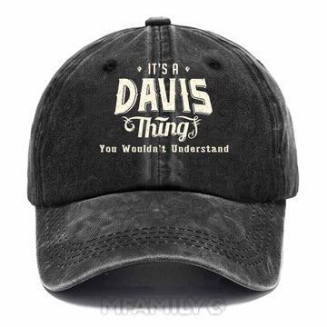Davis Thing Washed Baseball Cap