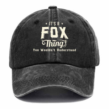 Fox Thing Washed Baseball Cap