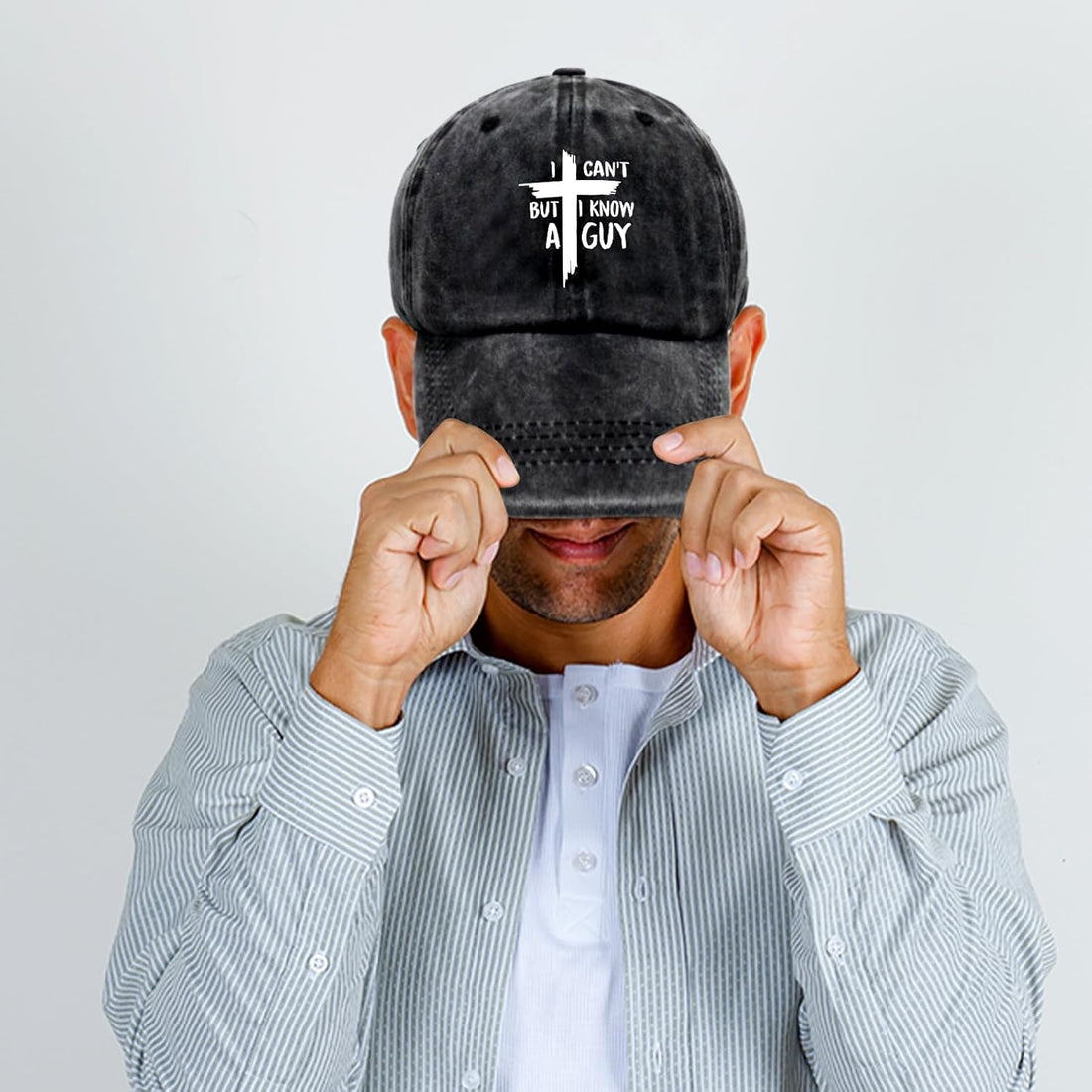 I Cant But I Know A Guy Vintage Washed Baseball Cap