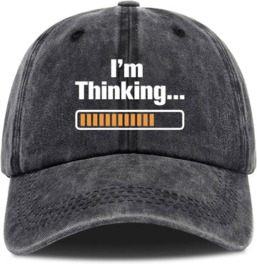 I m Thinking Vintage Washed Baseball Cap