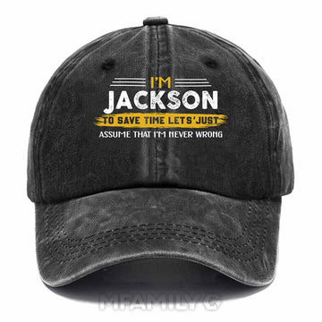 Jackson Never Wrong Washed Baseball Cap