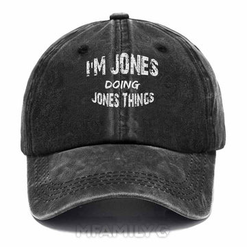 Jones Doing Jones Things Washed Baseball Cap
