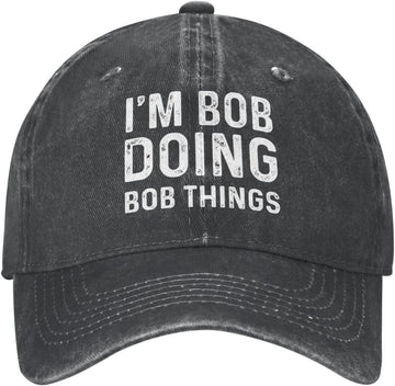 Personalized Im Bob Doing Bob Things Cap