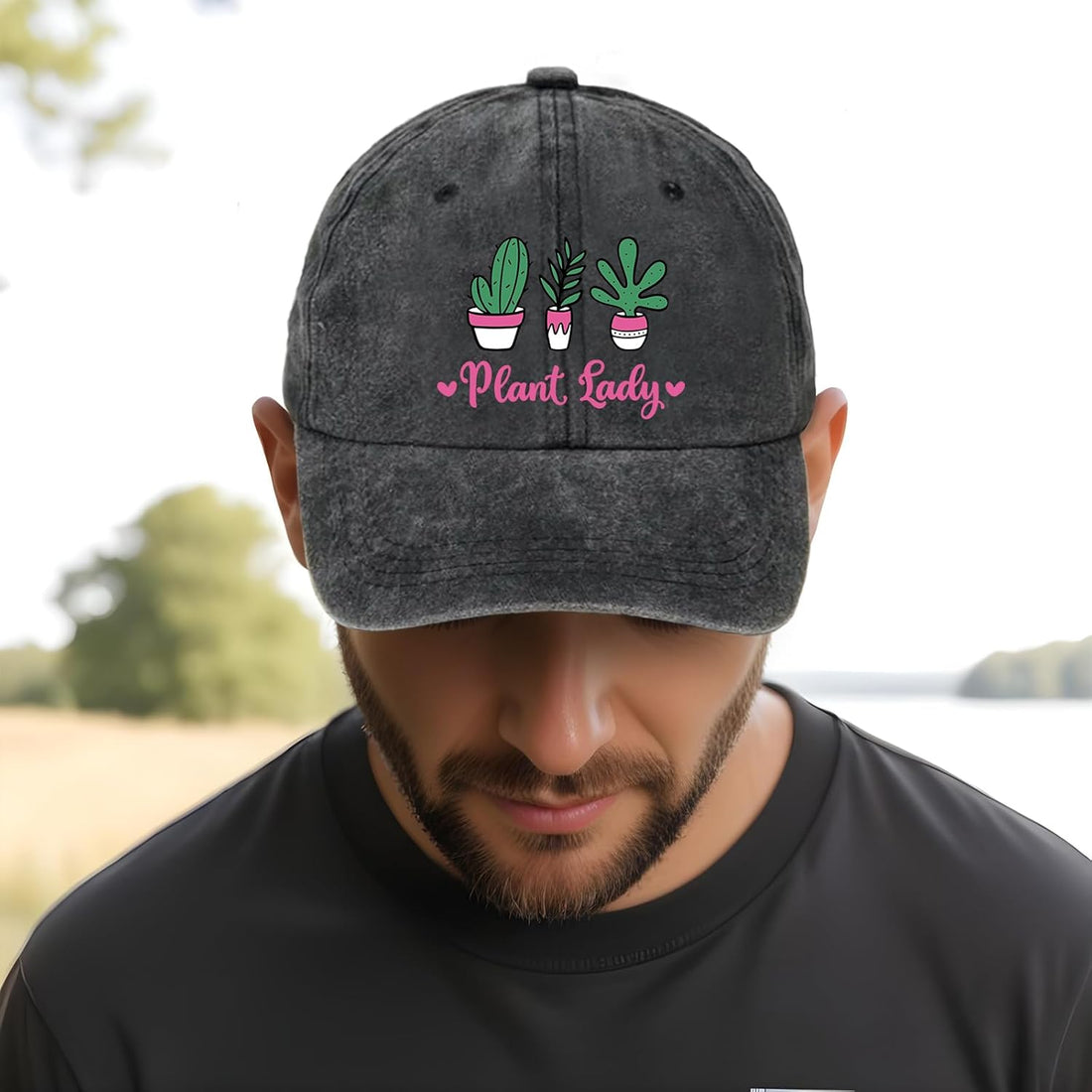 Plant Lady Vintage Washed Baseball Cap