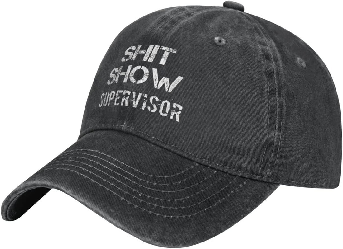 Shit Show Supervisor Vintage Washed Baseball Cap