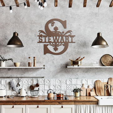 Stewart_Family_Monogram_Metal_Sign_Copper_Rustic_Kitchen_Mockup.png