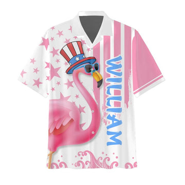 Williams Flamingos Freedom For The 4th July Hawaiian Shirt