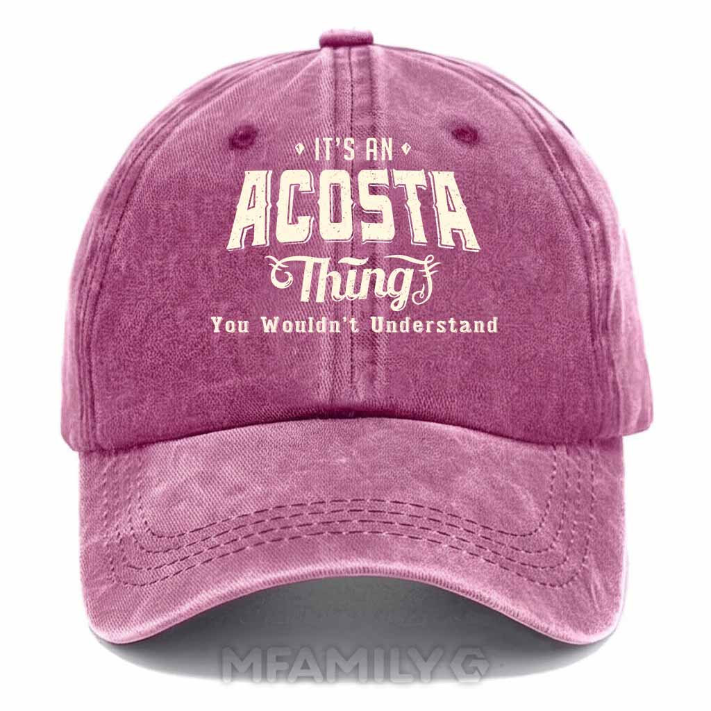 Acosta Thing Washed Baseball Cap