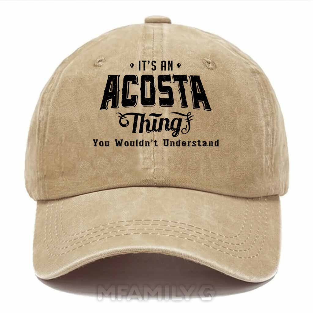 Acosta Thing Washed Baseball Cap
