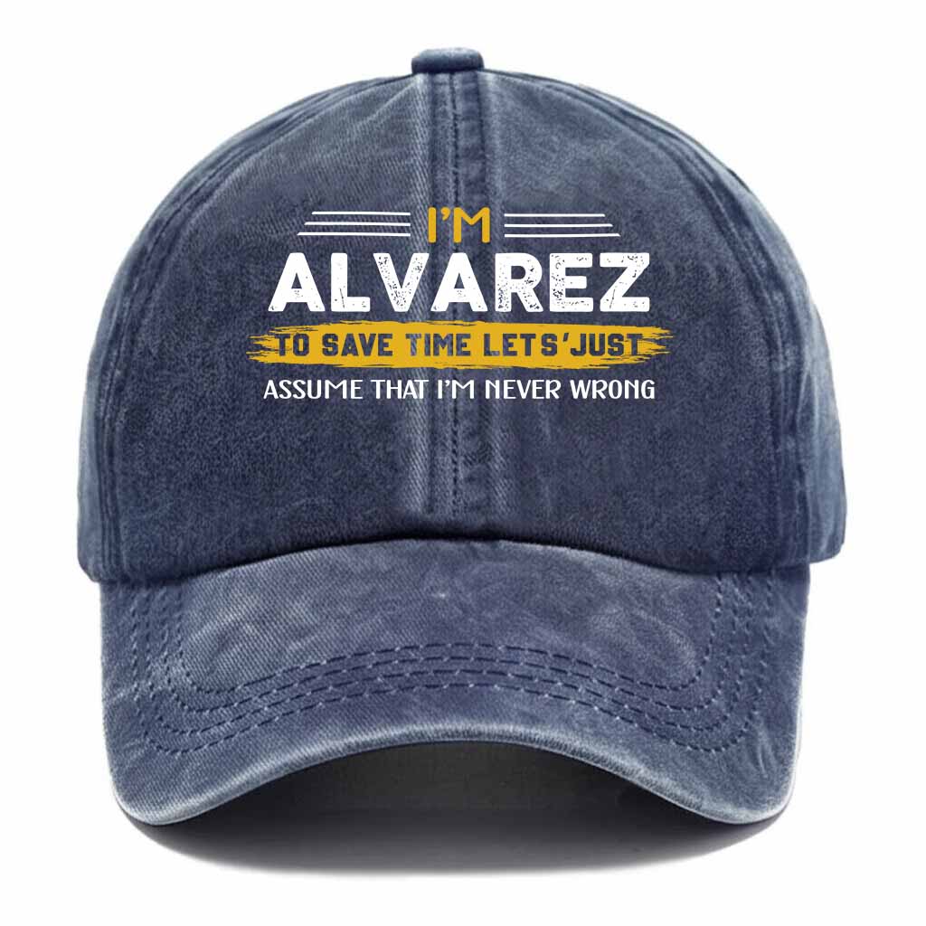 Alvarez Never Wrong Washed Baseball Cap