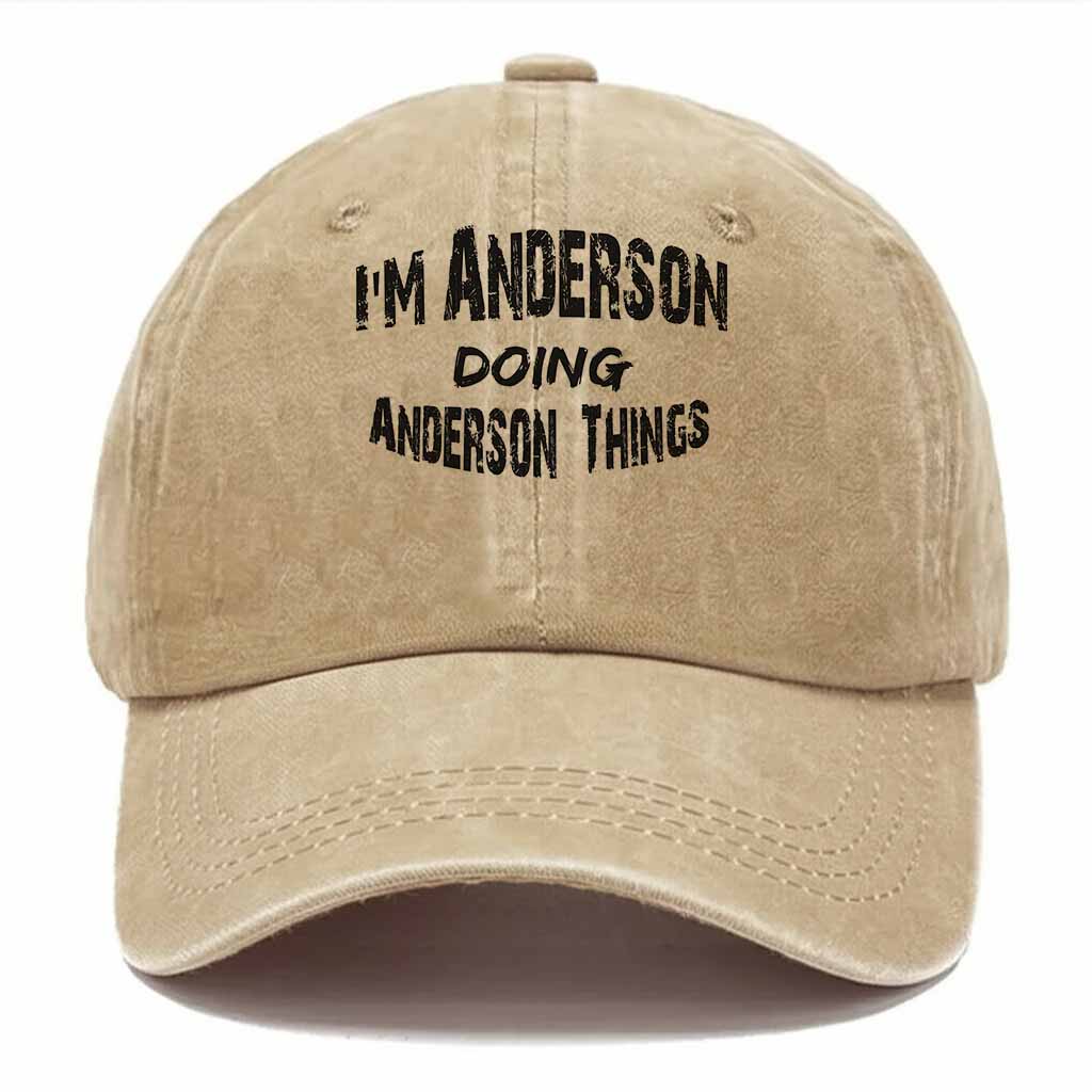 Anderson Doing Anderson Things Washed Baseball Cap