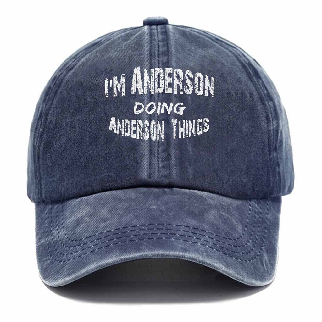 Anderson Doing Anderson Things Washed Baseball Cap