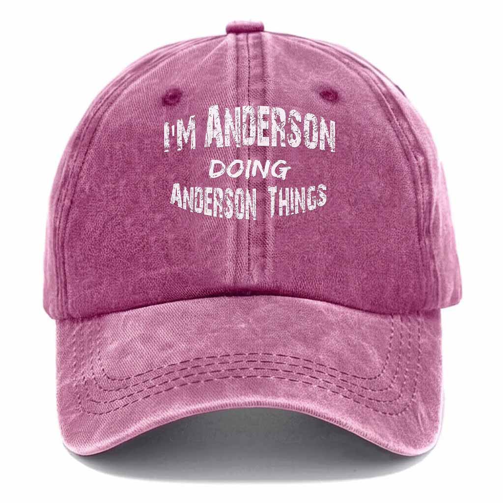 Anderson Doing Anderson Things Washed Baseball Cap