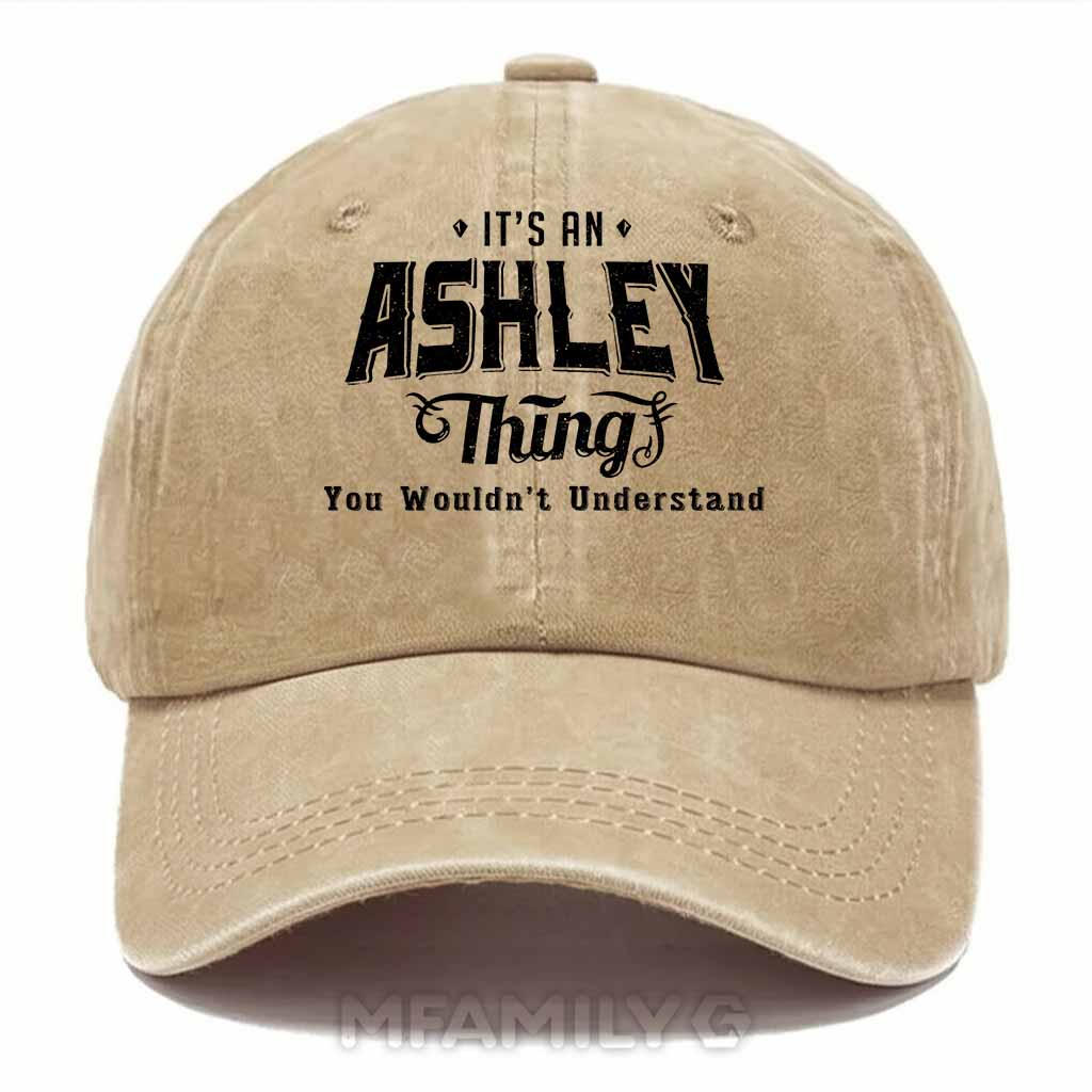 Ashley Thing Washed Baseball Cap