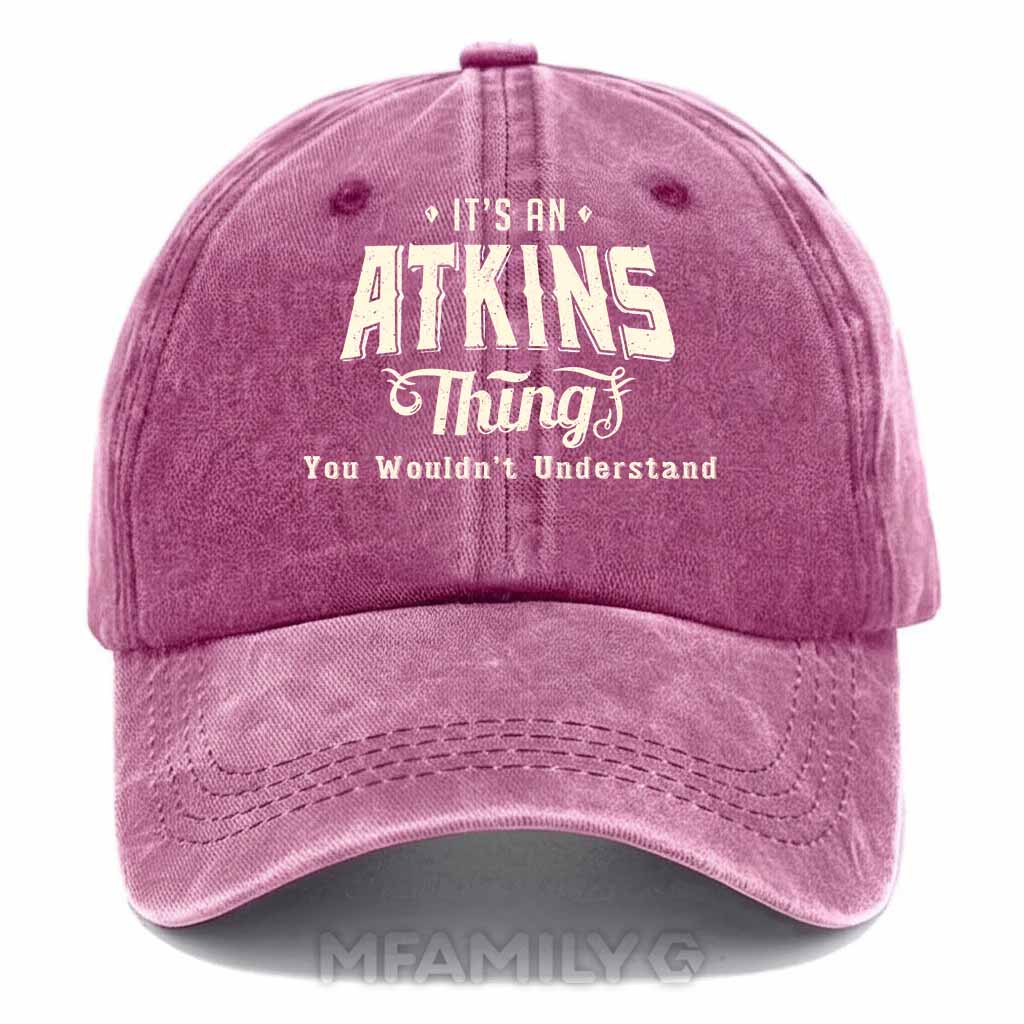 Atkins Thing Washed Baseball Cap