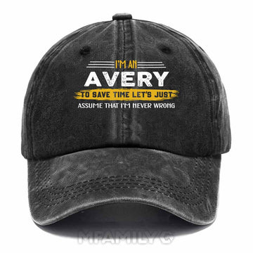 Avery Never Wrong Washed Baseball Cap