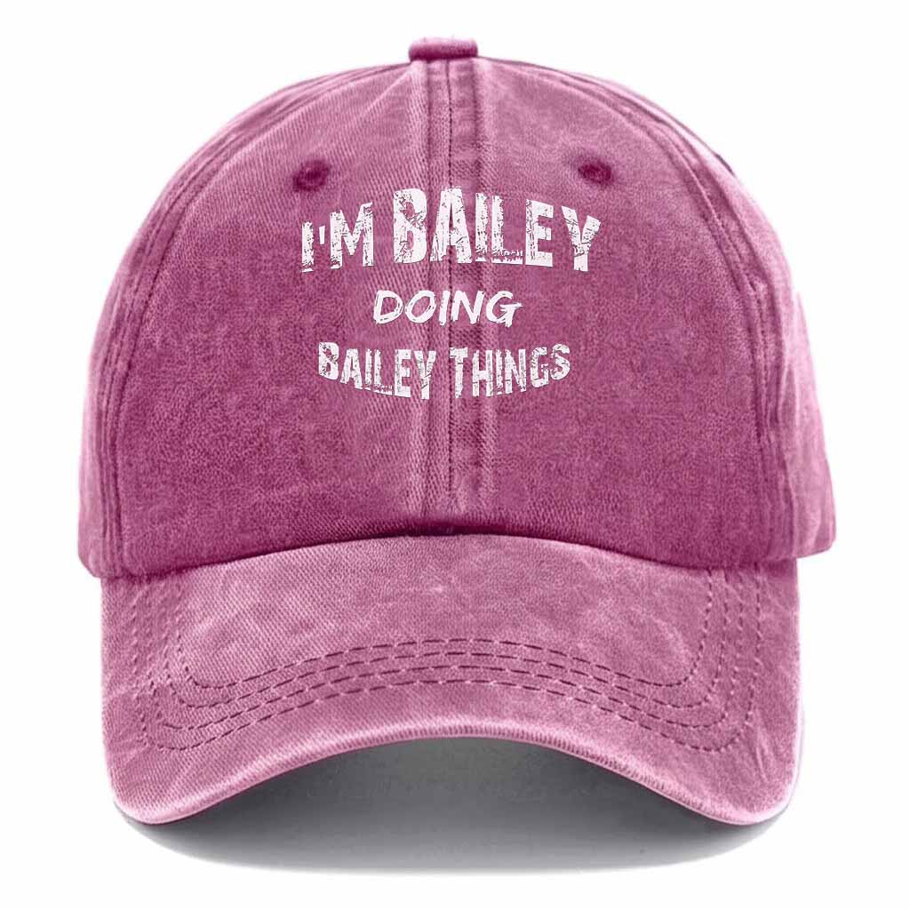 Bailey Doing Bailey Things Washed Baseball Cap