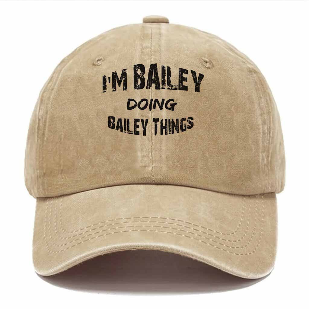 Bailey Doing Bailey Things Washed Baseball Cap