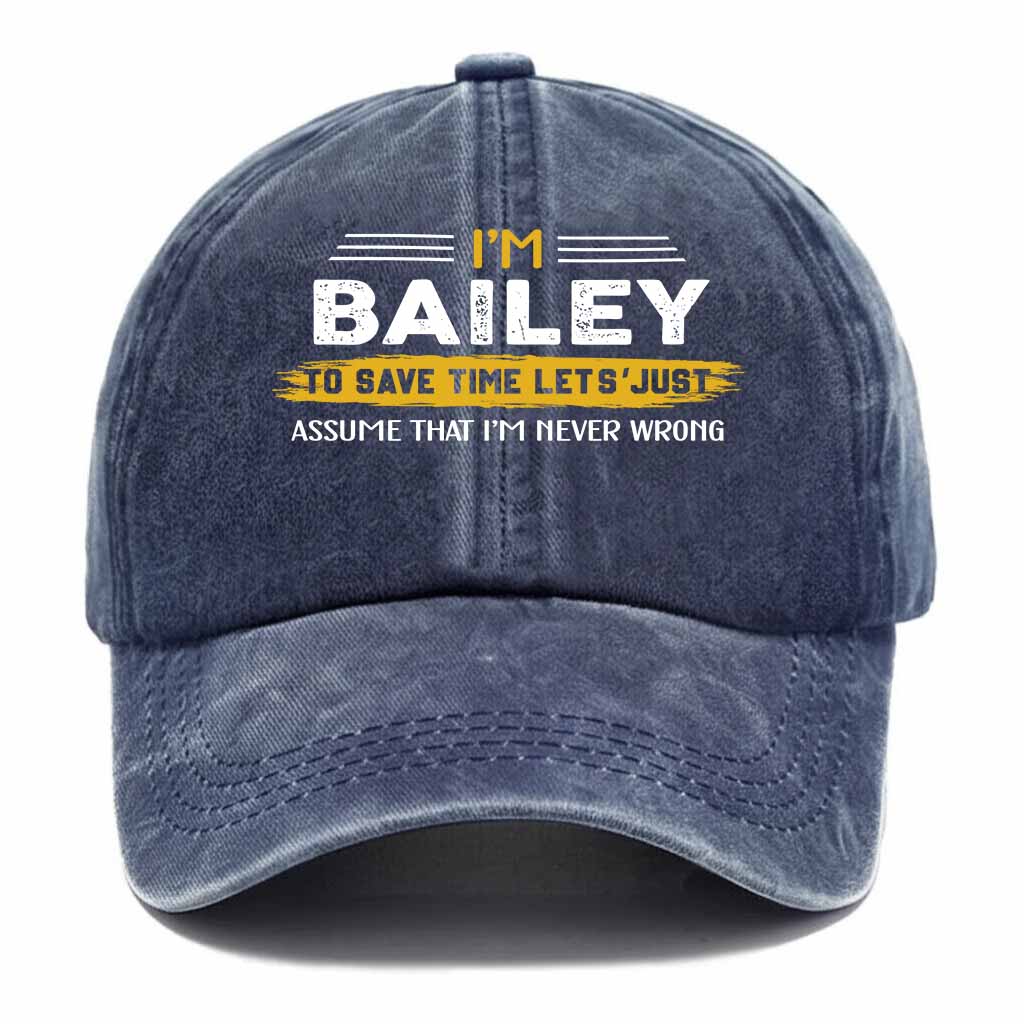 Bailey Never Wrong Washed Baseball Cap