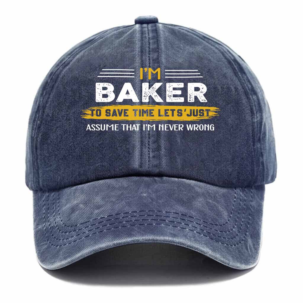 Baker Never Wrong Washed Baseball Cap