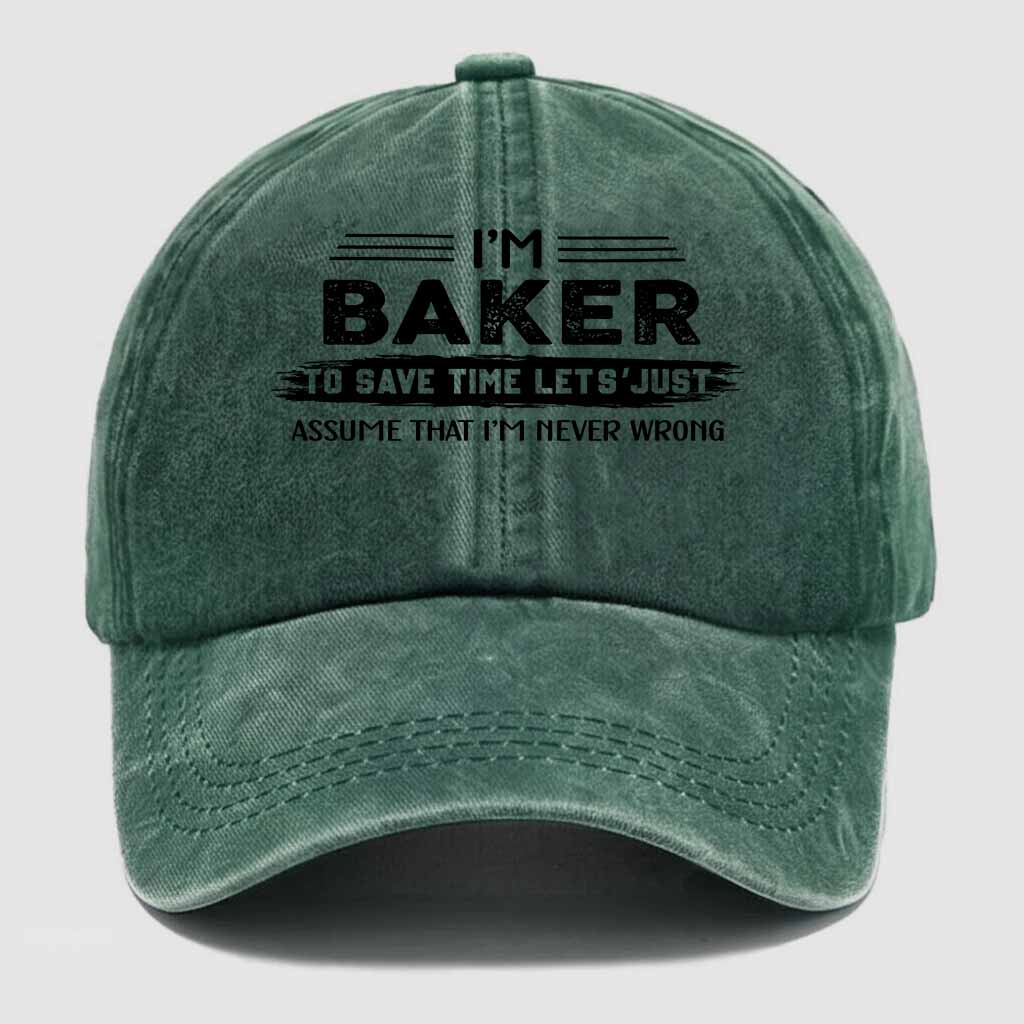 Baker Never Wrong Washed Baseball Cap