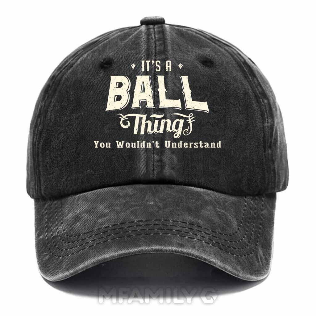 Ball Thing Washed Baseball Cap