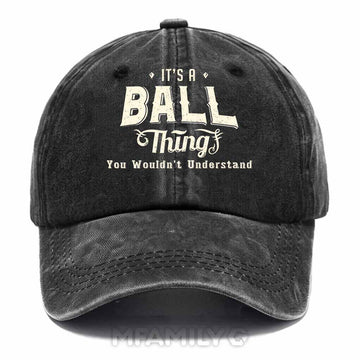 Ball Thing Washed Baseball Cap