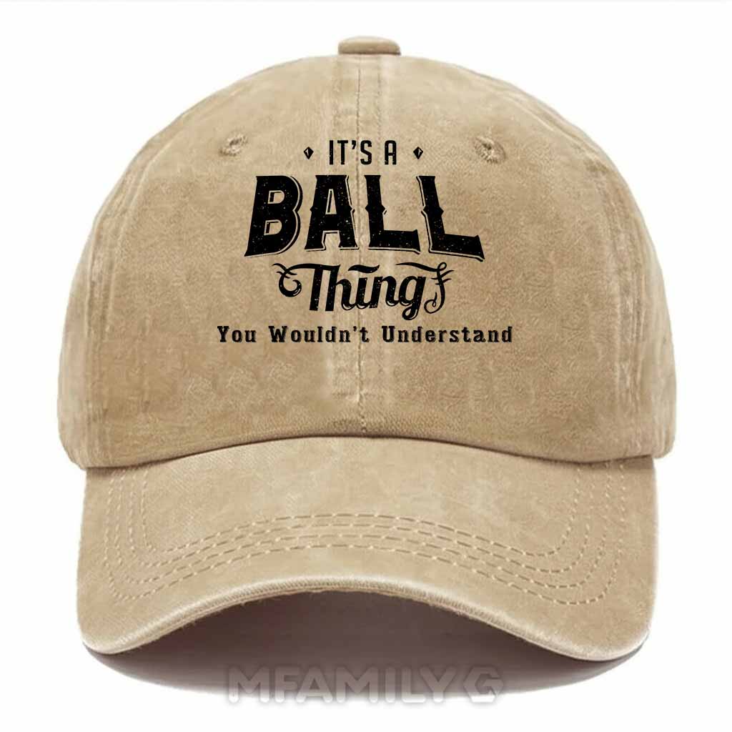 Ball Thing Washed Baseball Cap