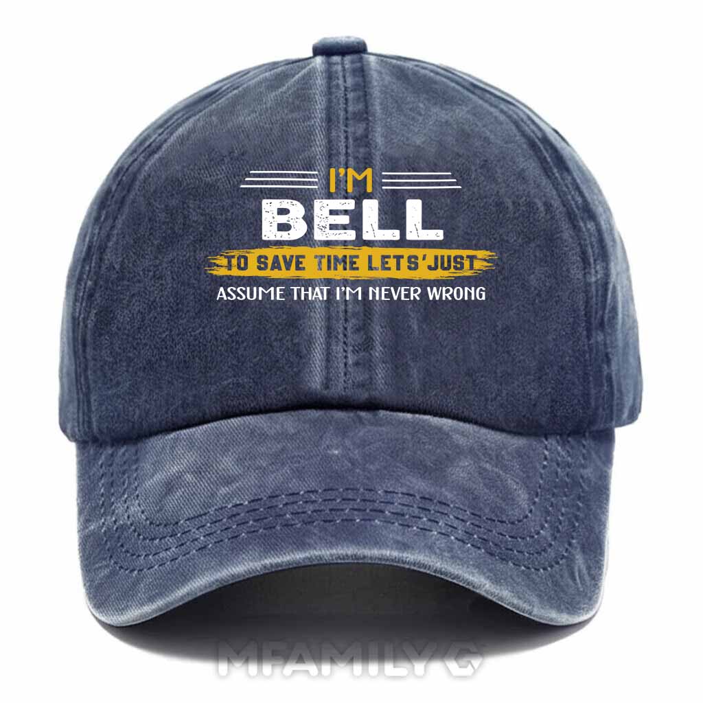 Bell Never Wrong Washed Baseball Cap