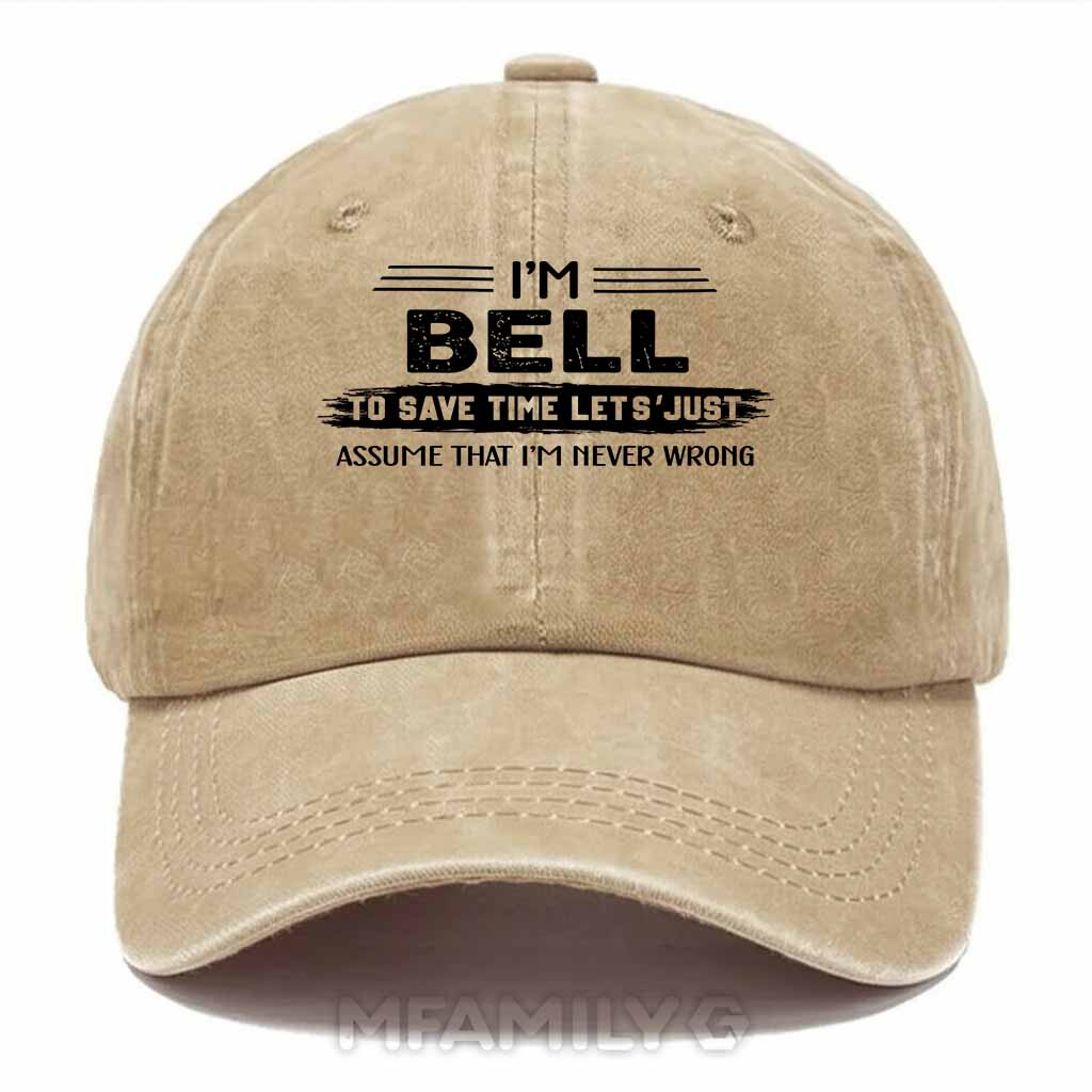 Bell Never Wrong Washed Baseball Cap