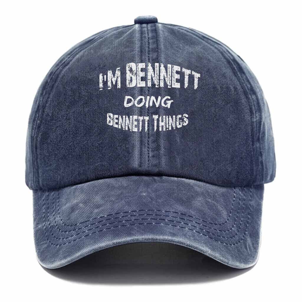 Bennett Doing Bennett Things Washed Baseball Cap