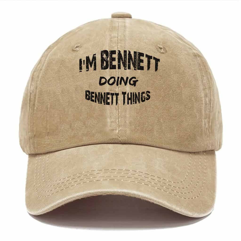 Bennett Doing Bennett Things Washed Baseball Cap