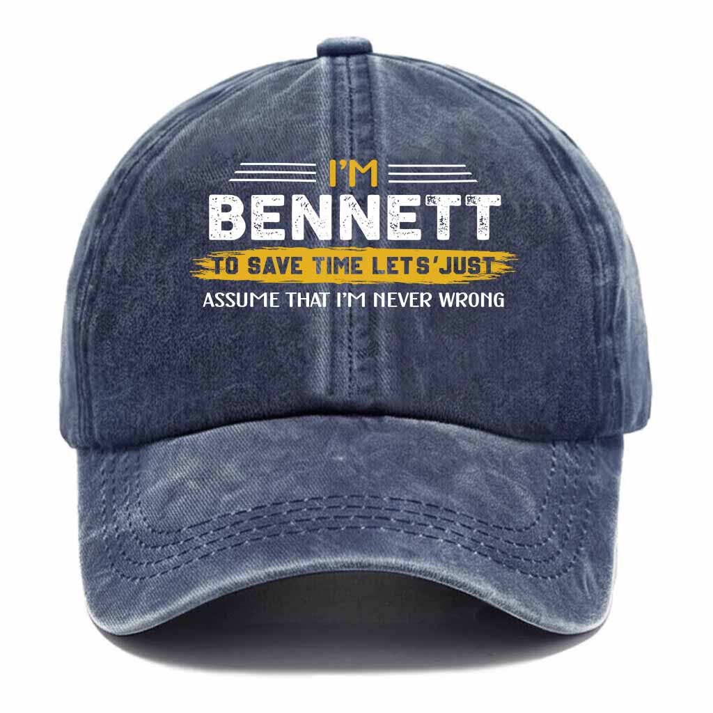 Bennett Never Wrong Washed Baseball Cap