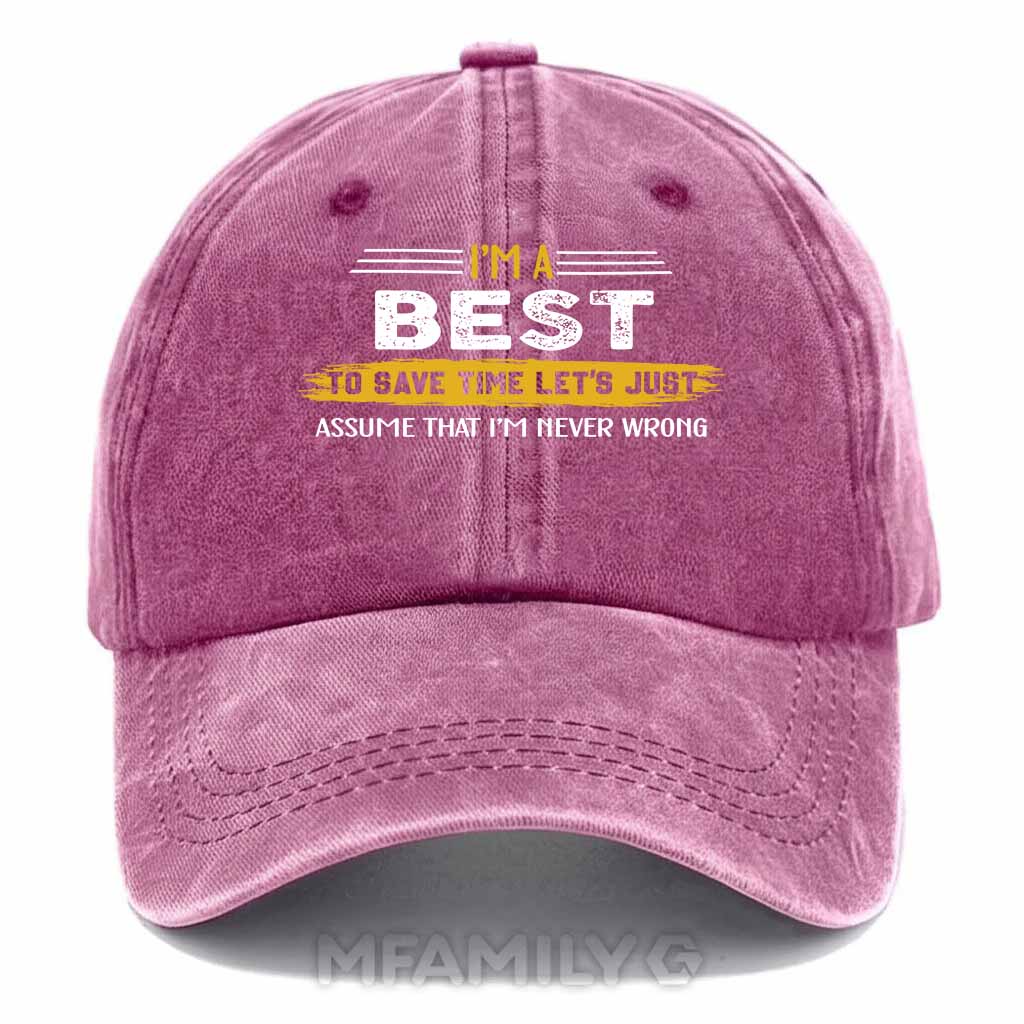 Best Never Wrong Washed Baseball Cap