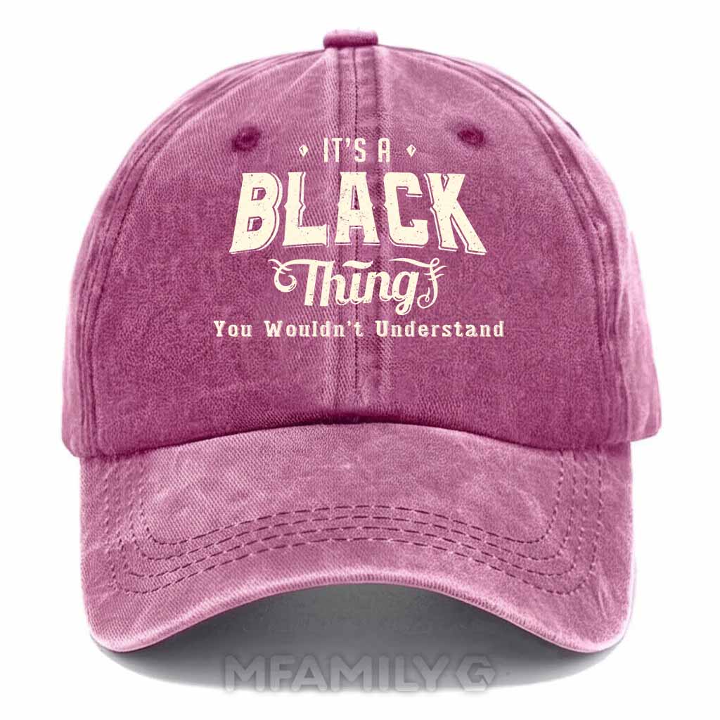 Black Thing Washed Baseball Cap