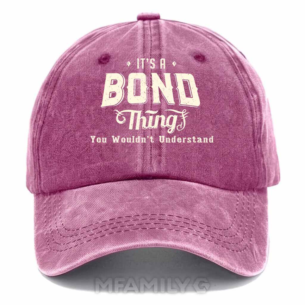 Bond Thing Washed Baseball Cap