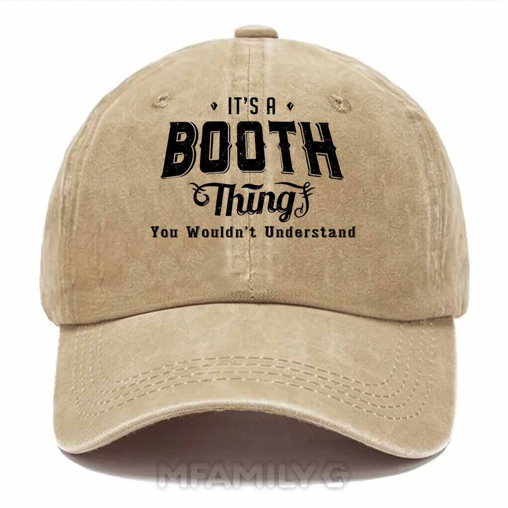 Booth Thing Washed Baseball Cap