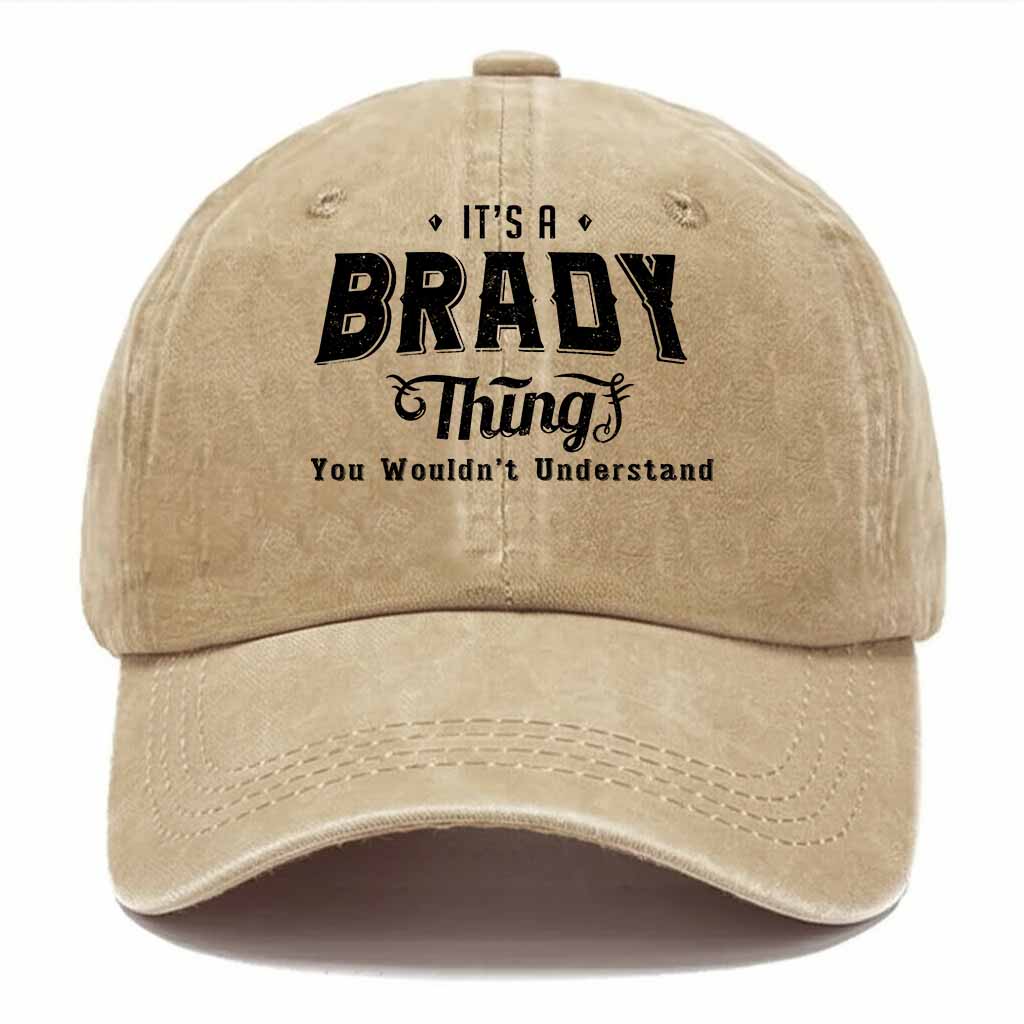 Brady Thing Washed Baseball Cap