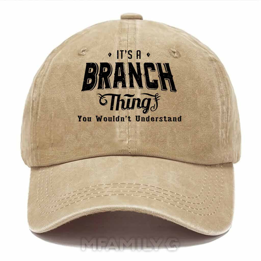 Branch Thing Washed Baseball Cap