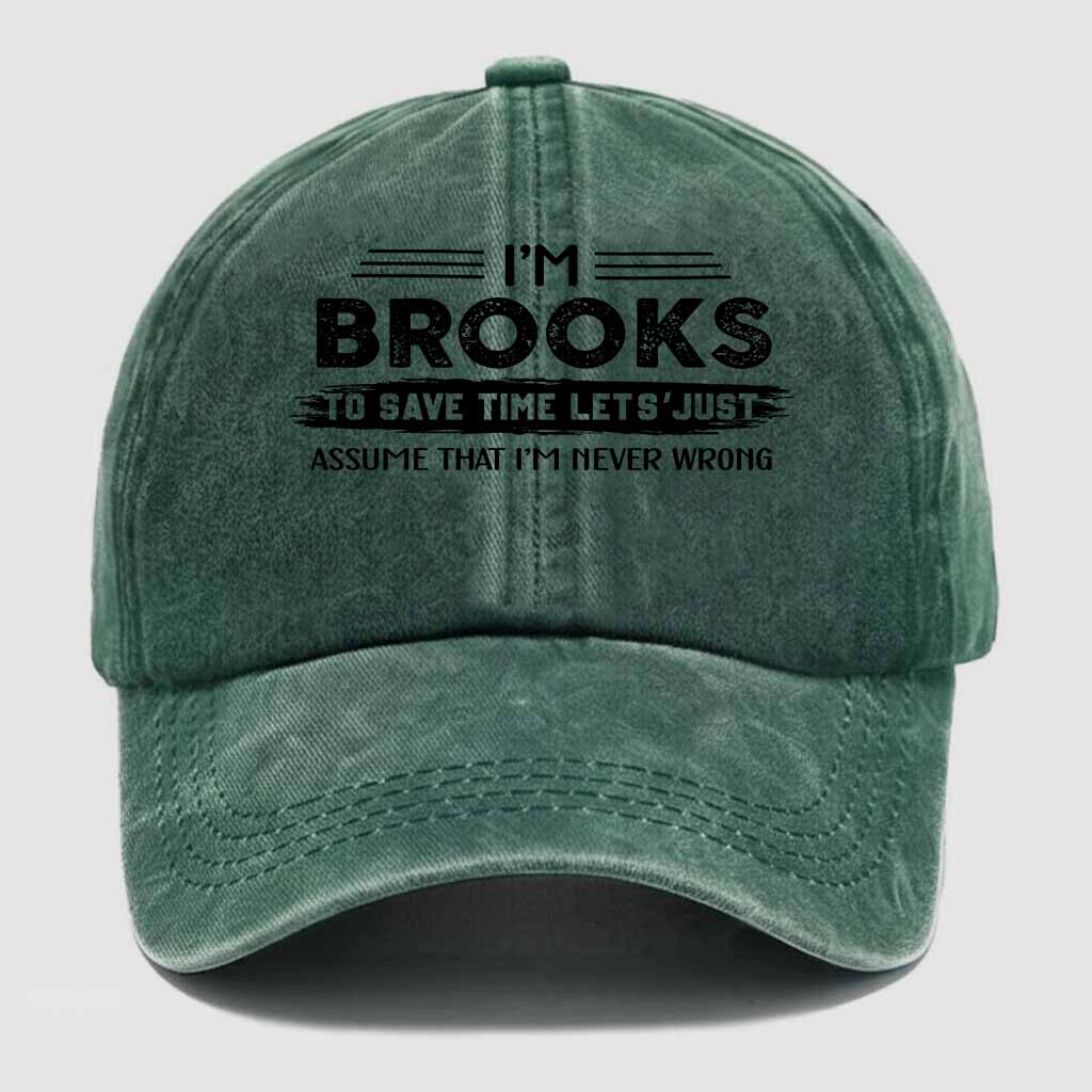 Brooks Never Wrong Washed Baseball Cap