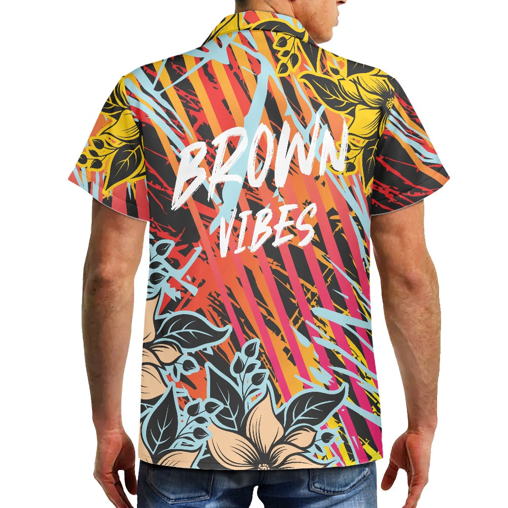 Brown Vibes Tropical Hawaiian Shirt