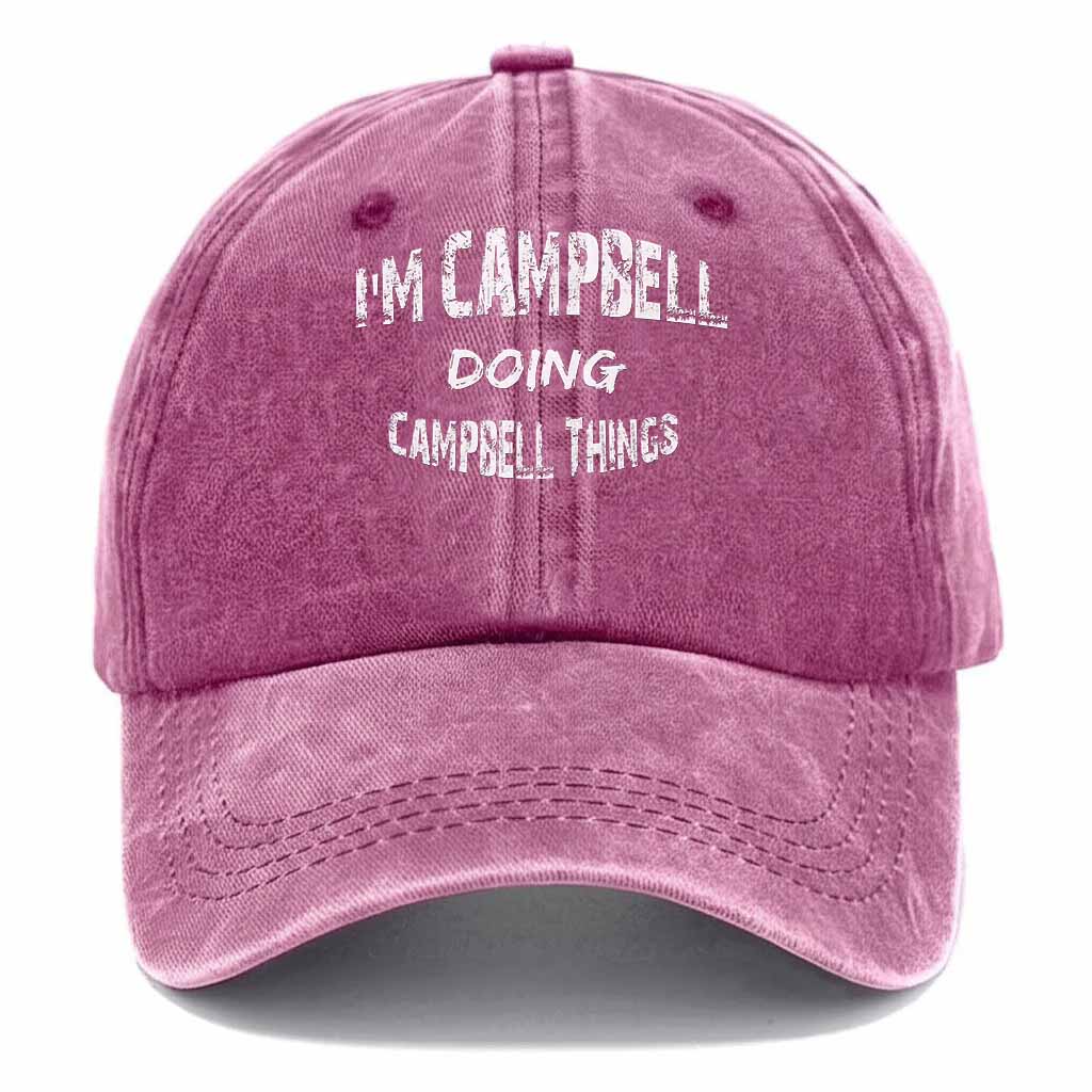 Campbell Doing Campbell Things Washed Baseball Cap