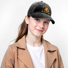 Camping is My Therapy Vintage Washed Baseball Cap