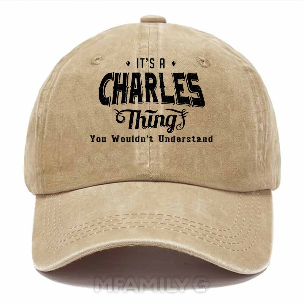 Charles Thing Washed Baseball Cap