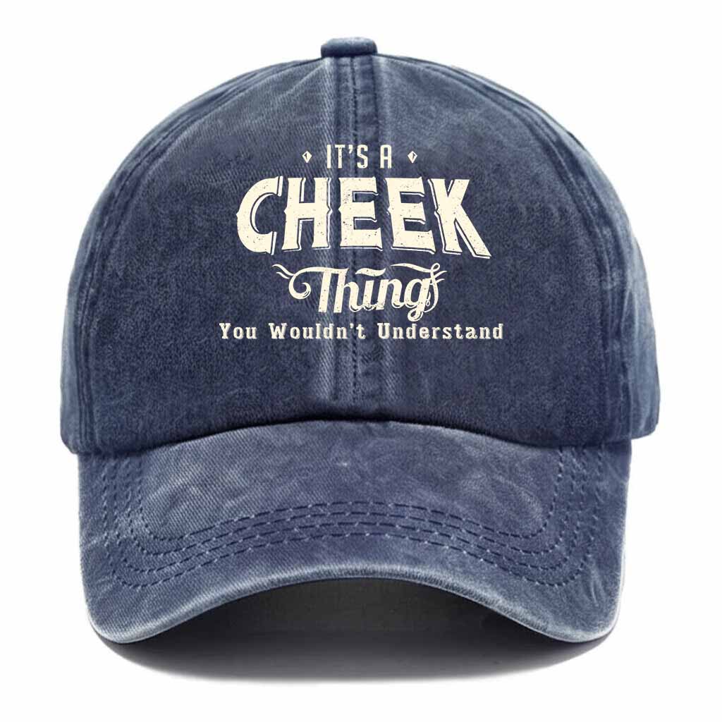 Cheek Thing Washed Baseball Cap