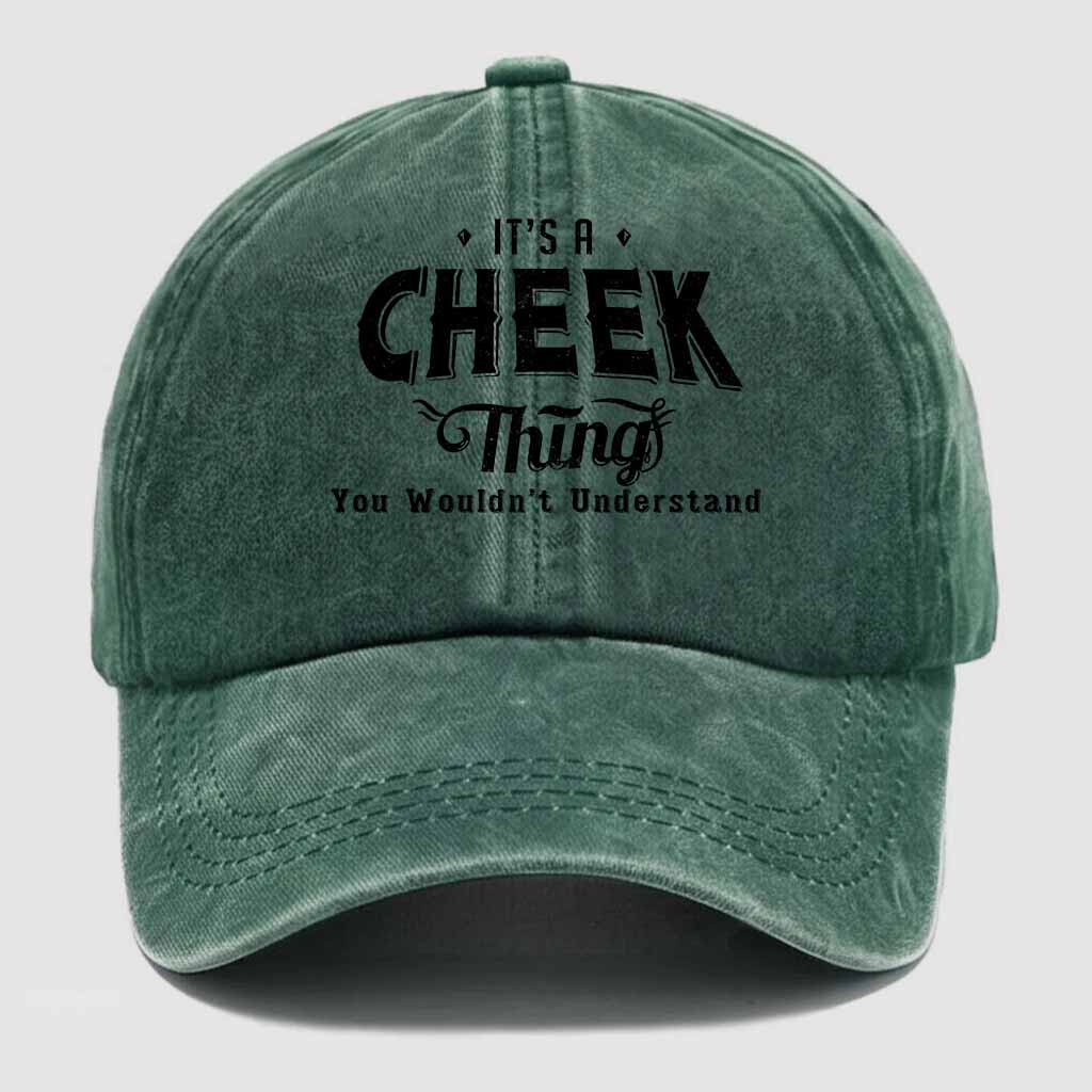 Cheek Thing Washed Baseball Cap
