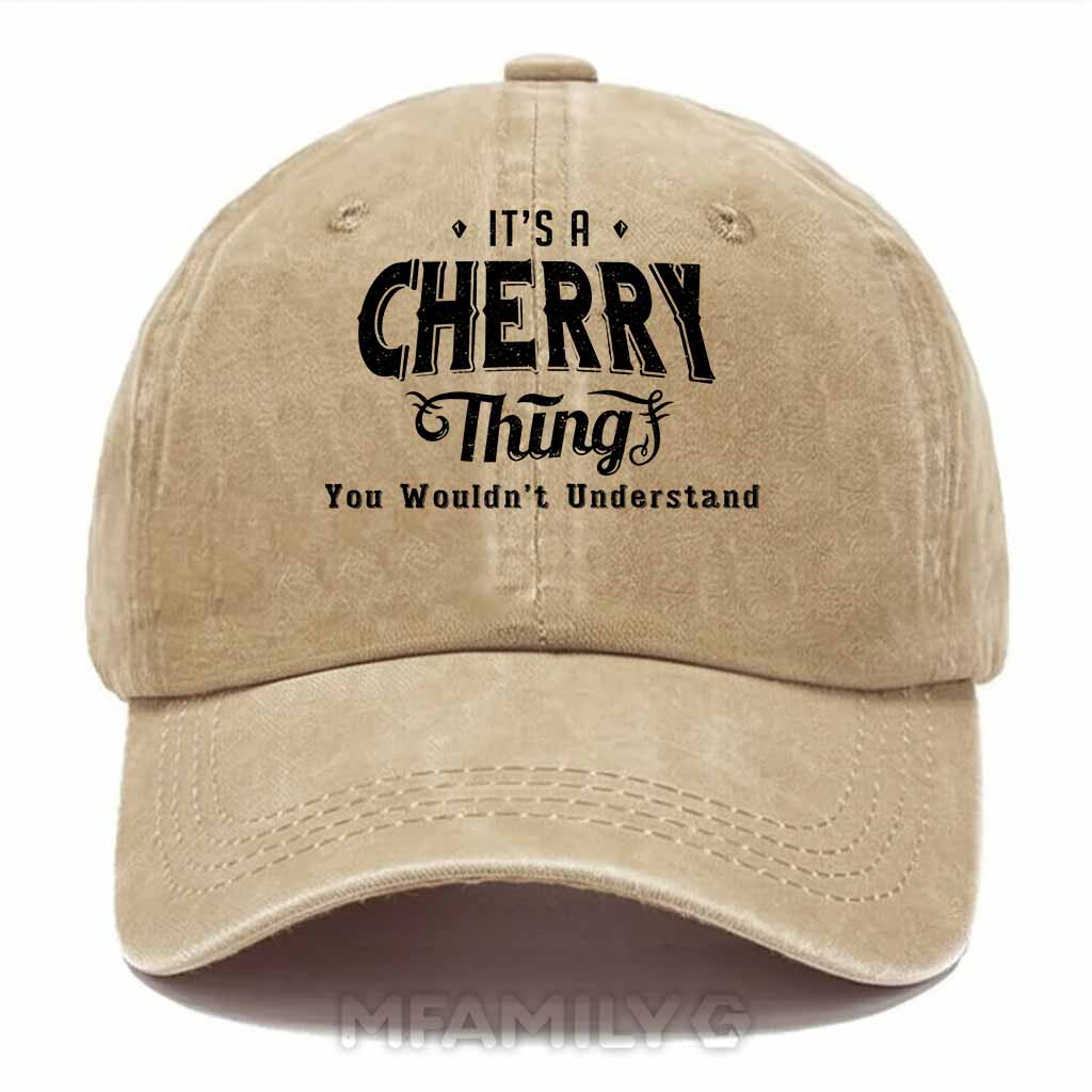 Cherry Thing Washed Baseball Cap
